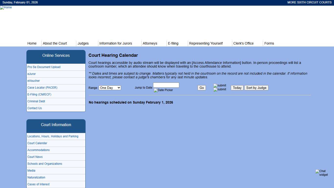 United States District Court -- Eastern Michigan District